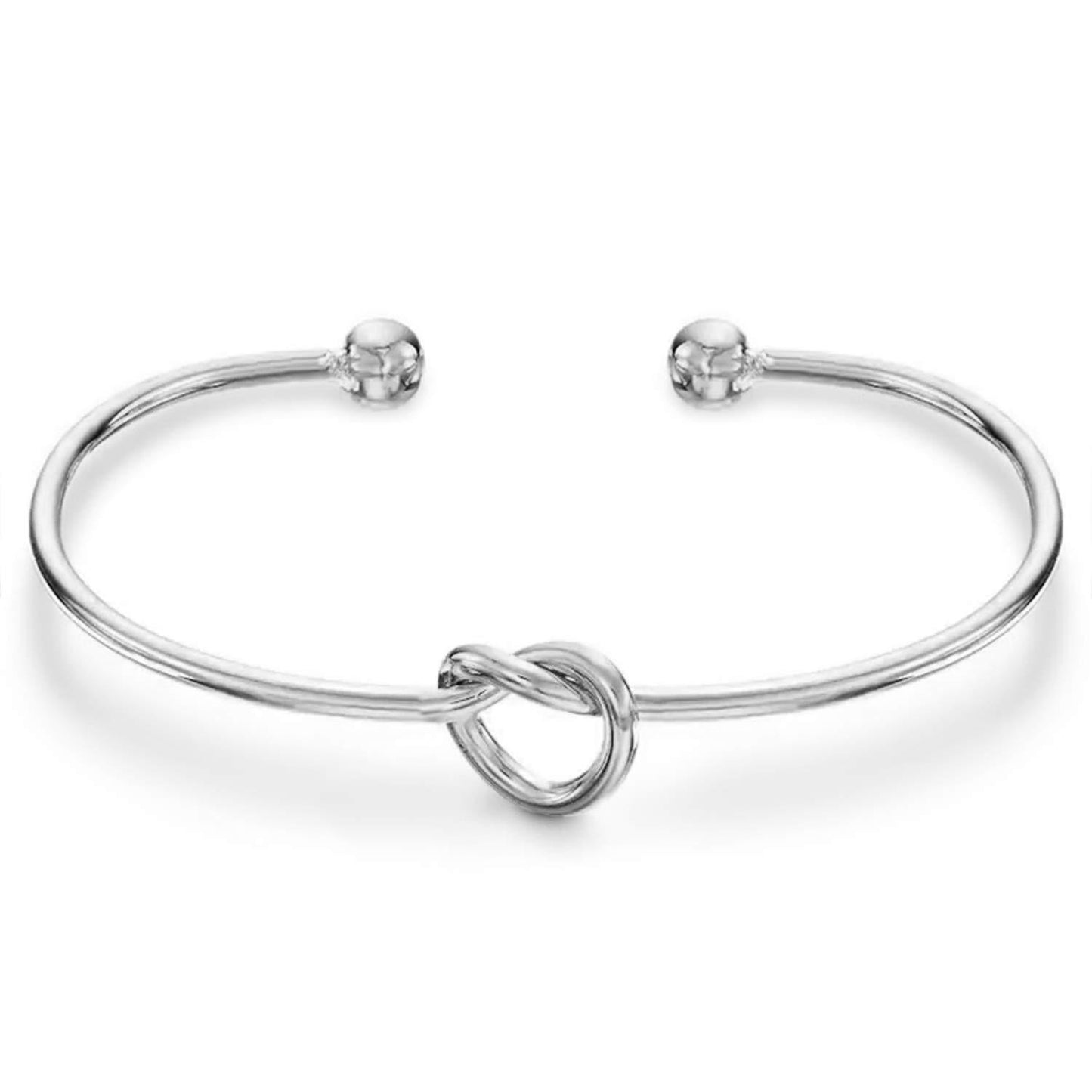 Simple Opening Stainless Steel Twisted Flower Button Love Bracelet