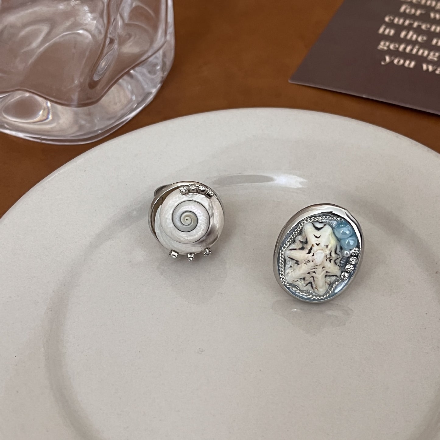 Vacation Style Snail Shell Wide Round Ring