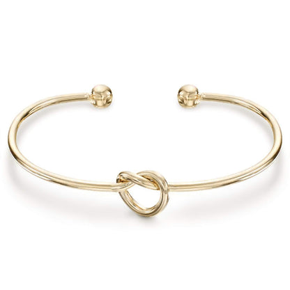 Simple Opening Stainless Steel Twisted Flower Button Love Bracelet